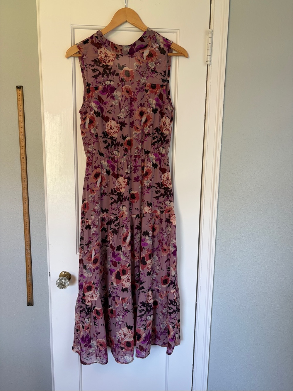 Lulu’s In My Dreams Mauve Floral Print Midi Dress